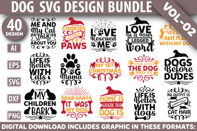 Dog And Cat  SVG Design Bundle