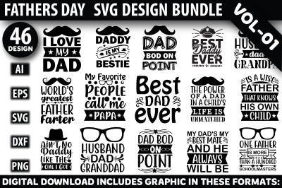 Fathers Day Svg Design Bundle