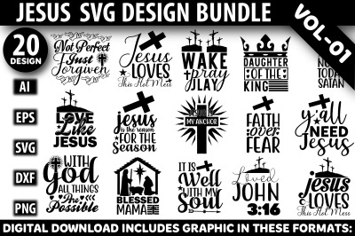 Christian T-Shirt Design Bundle