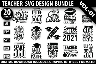 Teacher  SVG Design Bundle