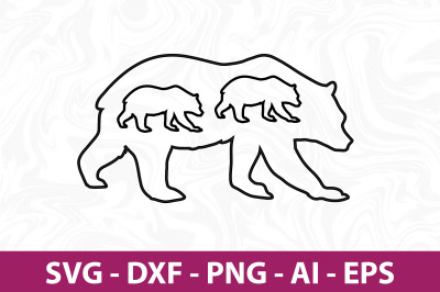 Bear  svg cut file