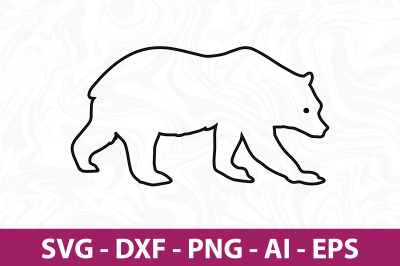 Bear  svg cut file