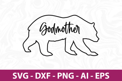 Bear Godmother svg cut file