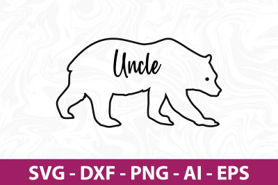 Bear Uncle svg cut file