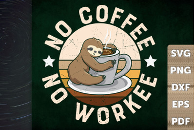 No Coffee No Workee For Coffee