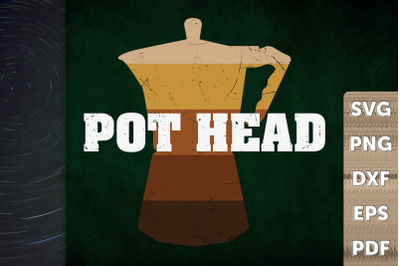 Funny Design Pot Head Coffee Gift