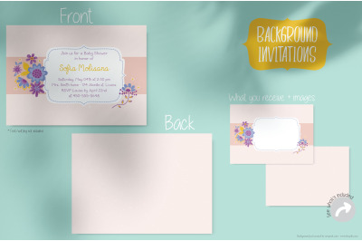 Floral Bouquet | Pink Invitation Template