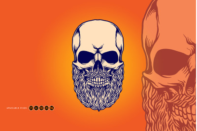 Bearded Skull Tattoo Meaning Illustrations