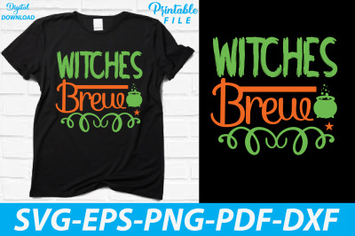 Funny Halloween T-shirt Witches Brew
