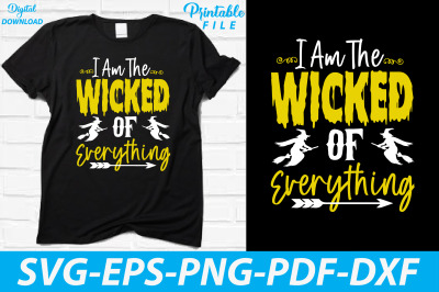 Funny Halloween Witch T-shirt Design vol-2