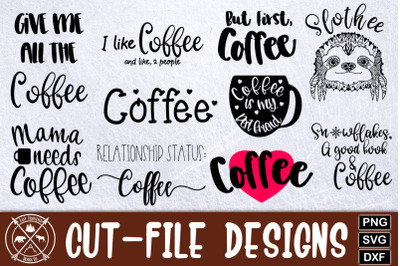 Coffee Lover Cut File Bundle