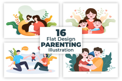 16 Parenting Psychology Family Illustration