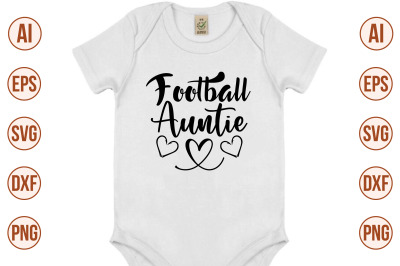 Football Auntie svg cut file