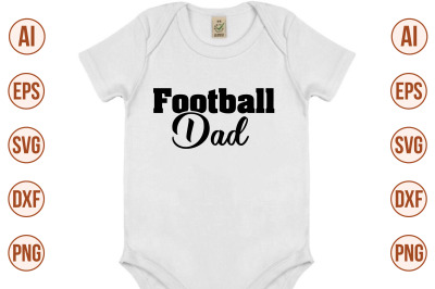 Football Dad svg cut file