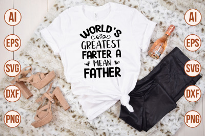 worlds greatest farter a mean father-svg cut file