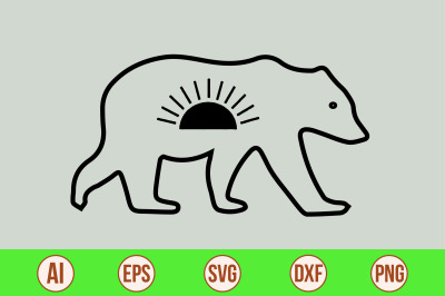 Bear  svg cut file