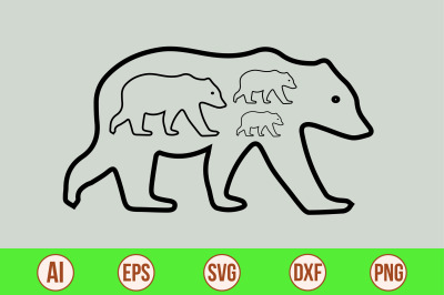 Bear  svg cut file