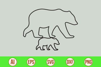 Bear  svg cut file