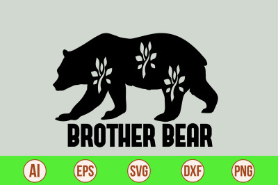 brother bear svg cut file