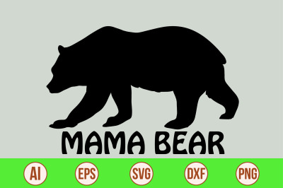 mama bear svg cut file