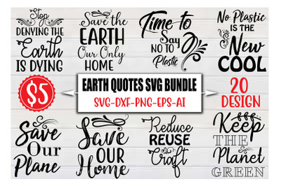 Earth Quotes SVG Bundle