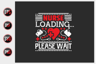 Nurse typographic slogan design vector.