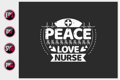 Nurse typographic slogan design vector.