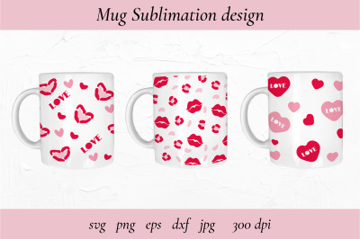 Mug Sublimation. Valentines Day Mug. Mug Sblimation Love.