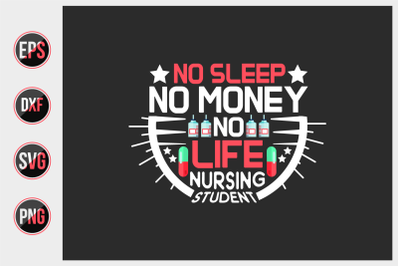 Nurse typographic slogan design vector.