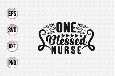 Nurse typographic slogan design vector.