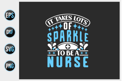 Nurse typographic slogan design vector.