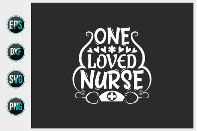 Nurse typographic slogan design vector.