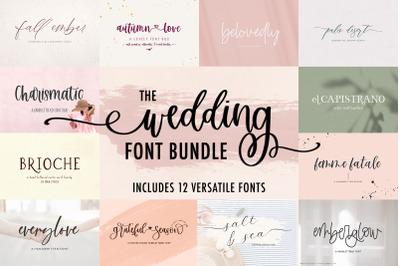 The Wedding Font Bundle