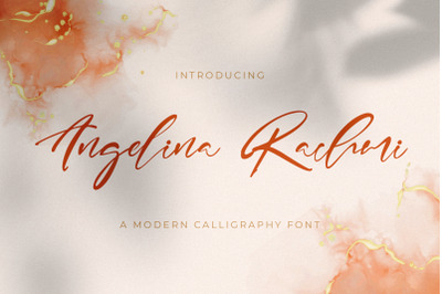 Angelina Rachmi - Calligraphy Font