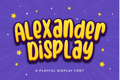 Alexander Display - Playful Display Font