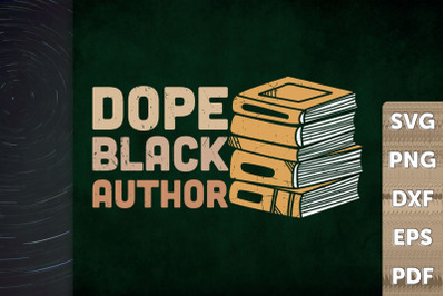 Cool Dope Black Author Writer Gift