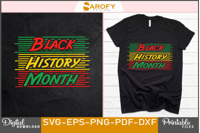 Vintage Color Black History Month Design