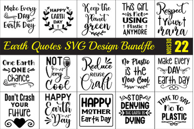 Earth Quotes SVG Bundle