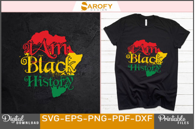 Black History month design svg