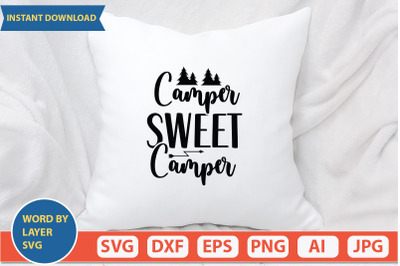 Camper Sweet Camper svg cut file