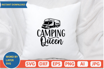 Camping Queen svg cut file