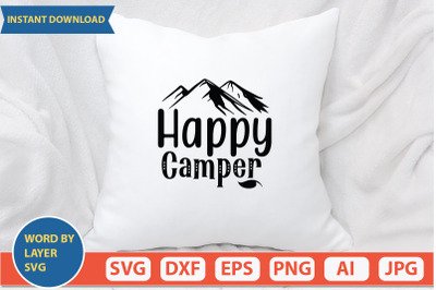 Happy Camper svg cut file