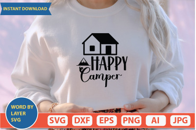 Happy Camper svg cut file