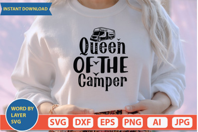 Queen of the Camper  svg cut file