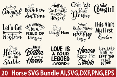 Horse SVG Bundle