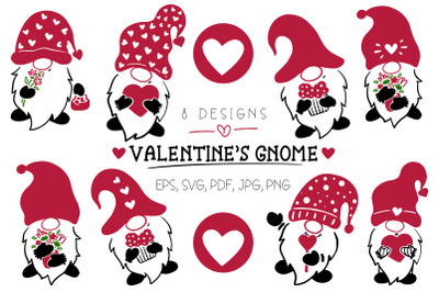 Valentine&amp;&23;039;s Day Gnomes SVG Bundle