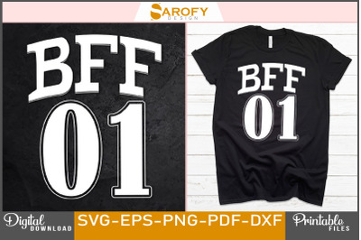 Bff 01 Design for Friendship Day T-shirt