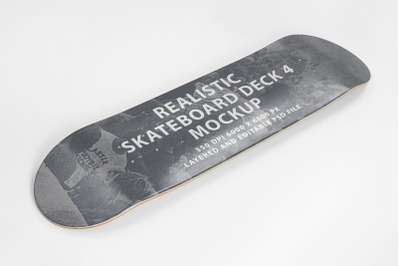 Realistic Skateboard Deck Mockup 4