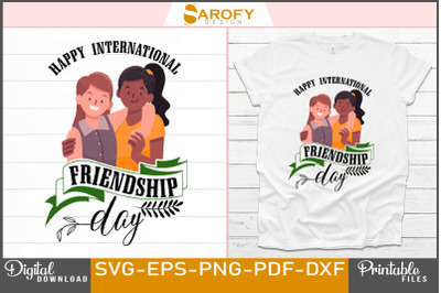 Happy International Friendship Day t-shirt deisgn