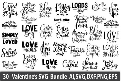 Valentaines Day SVG Bundle